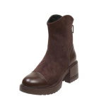 Moteri&scaron;ki batai Nauji pavasario rudens auk&scaron;takulniai batai Platforma Nauji briti&scaron;ki apvalianosės neslystantys užtrauktuku atsparūs dėvėjimuisi madingi batai 39 tamsiai ruda spalva