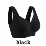 Seksuali vir&scaron;utinė besiūlė liemenėlė plius dydis be nugaros liemenėlės Push Up Women Wireless Bralette Moteri&scaron;kas apatinis trikotažas Sportinė be laidų liemenėlė be rėmelio XXXXL juoda