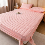 Visų sezonų skalbtos medvilnės dygsniuotas čiužinio užvalkalas - Apsauga nuo dulkių su paklode 180cmx200cm Quilted Sheet