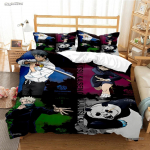 Animacinis anime Jujutsu Kaisen antklodės užvalkalas, antklodė, patalynės komplektas, mink&scaron;tas antklodės užvalkalas ir pagalvių užvalkalai paaugliams, vienvietis/dvivietis/karali&scaron;ko dydžio EU Twin(135x200cm)