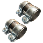 Moderno YM-290-MC YM-290-MC 2 dalių motociklų dalys Nerūdijančio plieno universalus duslintuvo jungties jungiamasis vamzdis spaustukas 65mm