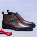 Nauji briti&scaron;ki ankle boots vyrams, natūrali oda, juodos kavos spalvos, kvėpuojantys, madingi, su sagtimi ir dirželiu, &scaron;ventiniai batai, vyri&scaron;ki oficialūs batai 39 kava