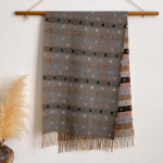 Sujungimas Polka Dots Rudens ir Žiemos Žakardas Imitacinis Ka&scaron;myras Prailgintas &Scaron;alikas Moteri&scaron;kas Terminis Oro Kondicionieriaus &Scaron;alis Sutir&scaron;tintas &Scaron;alikas 200x65cm pilka spalva