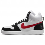Nike Court Borough Mid Balti Raudoni Juodi Vyri&scaron;ki Sportbačiai Gym-Red 838938-104 44