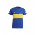 Adidas Originals Trefoil Spalvų Blokų Raidžių Spaudiniai Trumpomis Rankovėmis T-shirt Vyri&scaron;ki Vir&scaron;utiniai Drabužiai Mėlyna HC0300 XL
