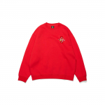 Li-Ning Rijin Doujin Series Mėnulio Naujųjų Metų Leidimo Grafinis Spaudinys Apvalaus Kaklo Džemperis Unisex Vir&scaron;us Vermilionas AWDT015-1 XXXL