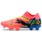Neymaras jaunesnysis. x Puma Future 7 Ultimate FG AG Copa Am&eacute;rica Pack Vyri&scaron;ki sportbačiai Pink Sunset-Glow Black 107839-01 44