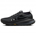 Nike ZoomX Zegama 2 Juodi Antracito Spalvos Vyri&scaron;ki Sportbačiai Aksomi&scaron;kai Rudi Metaliniai Platino Spalvos FD5190-002 44