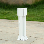 3.5cm-2cm Pole Holder for Lawn Umbrellas in Outdoor Settings balta