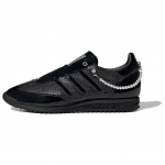 adidas SL72 OG Juodi Patentuoti Perliniai Moteri&scaron;ki Sportbačiai Pagrindinės Juodos Spalvos Metali&scaron;kai Sidabriniai JQ2615 38⅔ black