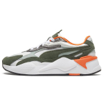 Puma Rs-X Mi&scaron;rios Metalinės Medžiagos Sluoksniuotos Odos Laisvalaikio Batai Moteri&scaron;ki Batai Balti Žali 374668-01 35.5