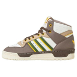Adidas Originals Rivalry Patvarūs kvėpuojantys vidutinio auk&scaron;čio sportbačiai Unisex sportbačiai Balti Rudi IH3405 40