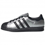 Adidas Originals Superstar Metalinis Sidabrinis Pagrindinė Juoda Patogūs Universalūs Skystas Sidabras Plonas Padukas Patvarūs Žemi Sportbačiai Unisex Sportbačiai JH5669 36⅔