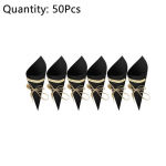 50 vnt./partija Kraftpopierius Puok&scaron;tės pakavimo popierius Gėlių tūtelė Kūrybinė kortelė Juoda Pagrindinė spalva Sveikinimo atvirukas Pasidaryk pats Retro Džiovintos gėlės juoda