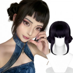 Kpop Huntrix Rumi Cosplay Perukas Helovino vakarėliui Demono aksesuaras Medžiotojų kostiumai rekvizitai karnavalinis i&scaron;galvotas persirengimas Blue-One Size