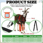 Goats Anti Breeding Apron, Control Skirt, Breathable, Livestock Accessory Easy to Use