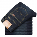 Džinsai Vyri&scaron;ki Slim Fit Patogios keturių sezonų ilgos kelnės Vyri&scaron;kos Slim Fit Maži Tiesi vamzdeliai Vyri&scaron;ki drabužiai 40 juoda