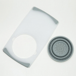 Daržovių mėsos pjaustymo lenta Daugiafunkcinės pjaustymo lentos Kriauklės Drenažinis krep&scaron;ys Virtuvės reikmenys Įrankiai Virtuvės pjaustymo lenta pilka