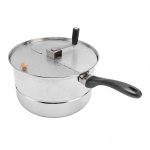 Stovetop Popcorn Maker Nerūdijančio Plieno Popcorn Popper su Rankiniu Sraigtu Popcorn Puodas Dujiniam Elektriniam &Scaron;ildymui L