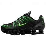 Nike Shox TL serijos neslystantys dilimui atsparūs žemi bėgimo bateliai moteri&scaron;ki juodi žali sportbačiai AV3595-012 41