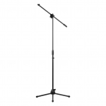 140cm  4.6ft Reguliuojamo auk&scaron;čio &scaron;viesos stovas Tvirtas aliuminio lydinio grindų trikojo stovas su telefono laikikliu Maks. juoda