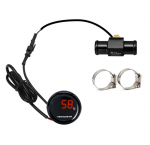 Universalus motociklo termometro prietaisų vandens temperatūros LED skaitmeninis ekranas su 18 mm temperatūros jutiklio adapteriu