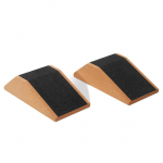 Kam&scaron;tinis jogos pritūpimų ir plei&scaron;tinis blokas fitnesui, sunkumų kilnojimui ir blauzdų tempimui. Sandpaper Version / One Pair