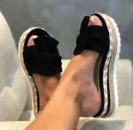 Sandalai Moteri&scaron;ki kulnai Sandalai su plei&scaron;tais Batai Moterims Platforminiai Sandalai Vasariniai &Scaron;lepetės Sandalias Mujer Eleganti&scaron;ki vasariniai batai 43 juoda