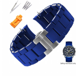 Silikoninė nerūdijančio plieno laikrodžio apyrankė Citizen Blue Angel Generation AT8020-54L Air Eagle JY8035, atspari vandeniui, vyri&scaron;ka, 23 mm 23mm