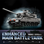 NAUJAS KF51 Pagrindinis kovinis tankas Konstruktoriaus kaladėlės MOC Armijos &scaron;arvuota transporto priemonė EMBT Kaladėlių modelis II Pasaulinio karo kariniai žaislai Suaugusių berniukų Kalėdinės dovanos no box