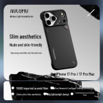 AULUMU Kevlar MagSafe magnetinio au&scaron;inimo iPhone dėklas iPhone 17 Air