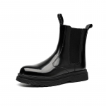 Auk&scaron;takulniai platforminiai batai vyrams Chelsea batai Odiniai oficialūs batai Japonija Universalūs Kasdieniai Atsparūs Dėvėjimuisi Avalynė Chaussure Homme 44 juoda