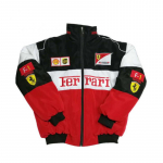Lenktyninė striukė Vintažinė balta Nascar Retro Bomberis - Striukė Formulė 1 Vintažinė striukė XL balta