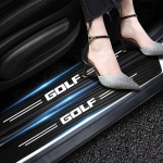 Volkswagen Golf 8.5 Anglies Pluo&scaron;to Automobilio Durų Slenksčio Įbrėžimų Apdanga Juoda Durų Skydelio Apsauga