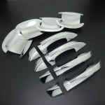 Skirtas Volkswagen VW Sharan MK2 7N 2010- ABS chromo durelių rankenos dangtelio apdailos durelių dubens dangtis 2011 2012 2013 2014 2015 2016 m. Door Bowl Cover