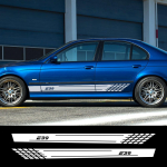 2 vnt. Automobilio durų &scaron;oninių sijonų lipdukai BMW E39 Automobilio priedai Kėbulo apdailos grafika Racing Sport apdaila Vinilinė plėvelė Colorful Laser