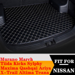 Automobilio bagažinės kilimėlis, uodega, galinis krovinio padas, skirtas NISSAN Tiida X-Trail Qashqai Altima Teana Murano Sylphy Maxima March Kicks Brown