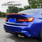 1.1/1.3M anglies pluo&scaron;to LED galinis aptakas, skirtas automobilio sparnui bagažinės lūpos sparno lenktynėms galinio sparno stogo aptakas Universalus automobilio galinis aptakas 1.1m Full Function