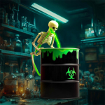 Juokinga dekoracija, Vėmalų skeletas dekoracija, Stalo dekoracija, Interjero dekoracija - Vėmalų skeletas &scaron;iuk&scaron;liadėžė, vakarėlio dekoracija kambarys namai židinys One Size blue
