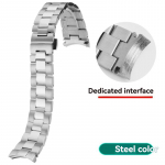 Tissot T127 serijos eleganti&scaron;kiems vyrams 1853 metalinis dirželis T127407 T127410A tvirtas lenktas nerūdijančio plieno laikrodžio apyrankė 21mm laikrodžio grandinėlė 21mm-width sidabras