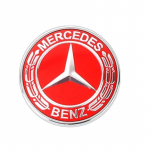 3D ABS logotipas automobilio priekinės grotelės priekinio variklio dangčio emblema lipdukas Mercedes Benz W203 W204 W205 W206 W212 W213 W221 W222 W223 priedams 44mm metal silver