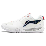 Li Ning Saga II SE Neslystantys Atsparūs dilimui Žemi Badmintono Batai Unisex Balti AYZU001-1 44