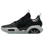 Li Ning All City 9 Wade Collection Abrasion Resistant Breathable Low top Basketball Shoes Men's Black ABAR005-6 42