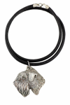 Irish Soft Coated Wheaten Terrier - Necklace with dog, silver-plated pendant for dog fan, unique jewelry by Art-Dog brand sidabras