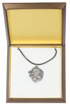 Bernese Mountain Dog, Berner Sennenhund I - Dog necklace in gift box, silver-plated locket for dog fan, striking pendant by Art-Dog brand