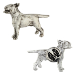 Bull Terrier, Bully I - Dog brooch in a gift box, elegant pin, lapel pin for Art-Dog brand jacket sidabras