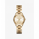 Michael Kors Mini Slim Runway Auksinės spalvos laikrodis MK3512 auksas