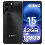 DOOGEE Note 58 Android 16 I&scaron;manusis telefonas, 32(8+24) GB+128GB/2TB TF Mobilusis telefonas, 6,75 HD+ 90Hz ekranas, 6250mAh, 16MP+8MP Mobilusis telefonas atrakintas, 4G dviejų SIM kortelių juoda