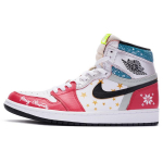 Jordan Air Jordan 1 Retro High Oda Auk&scaron;takulniai Vintažiniai Krep&scaron;inio Batai Unisex Persiko Raudonumo 555088-603(Team80-) 35.5