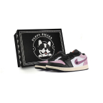 Jordan Air Jordan 1 Special Shoe Box, Couple, Foot Socks, Casual Low top Vintage Basketball Shoes Unisex Black Pink 553558-040(Team85- S-BOXA 44 black